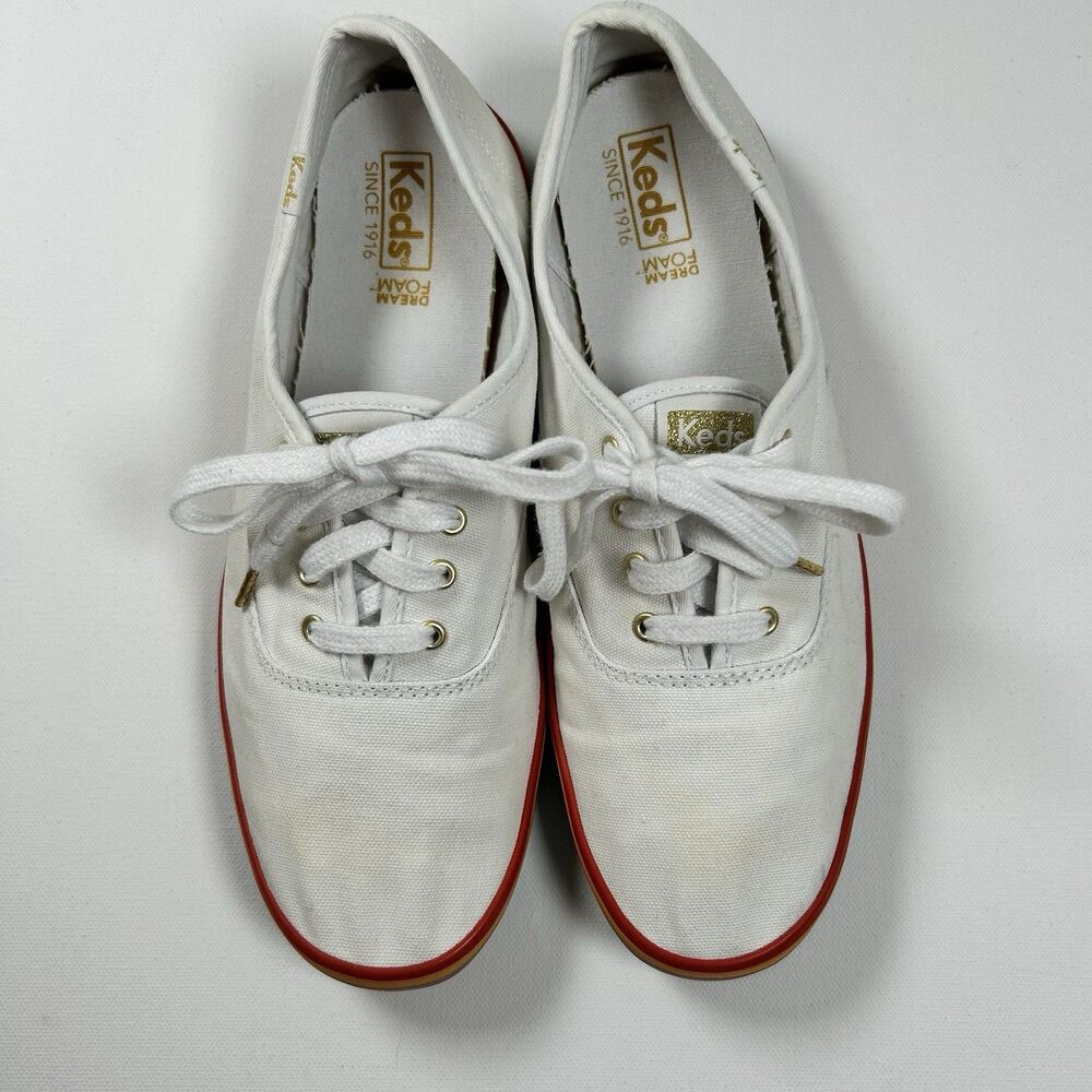Keds Rainbow Sole Sneakers Tennis Shoes White Dream Foam Womens Size 9/ EUR 40 - Picture 3 of 11